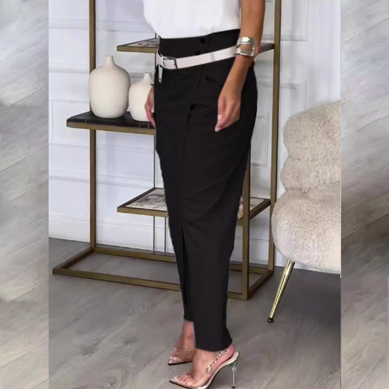 ✨ Women’s Solid Color Irregular Casual Pants