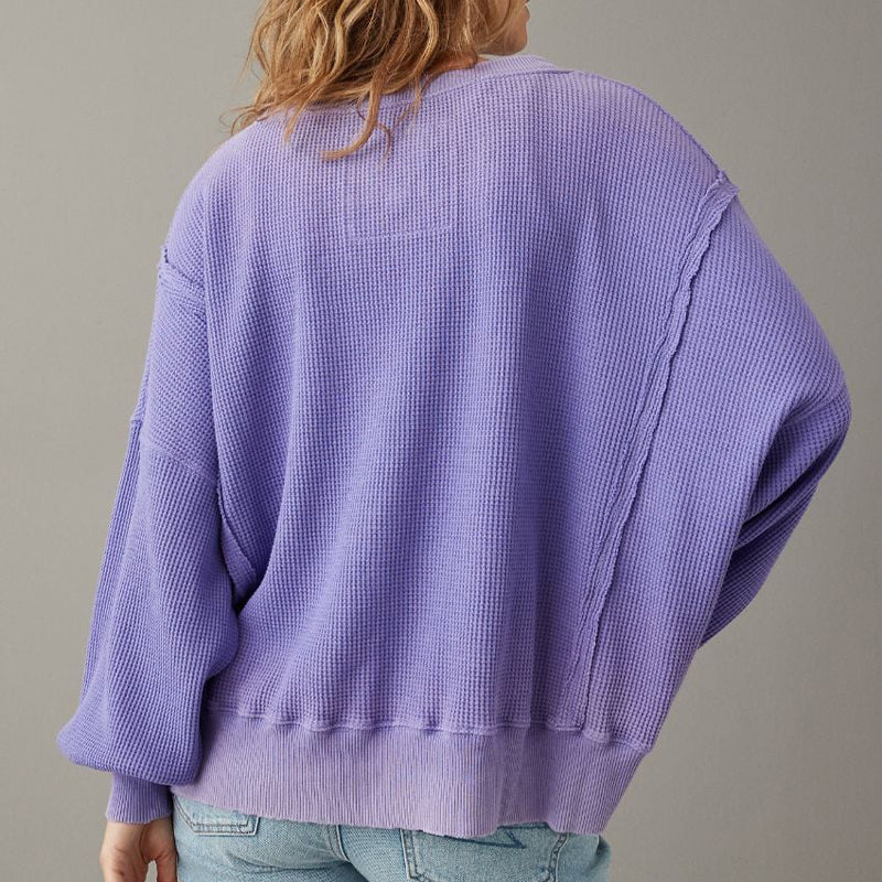 💗Gift Choice - Oversized Big Hug Waffle Sweatshirt💗