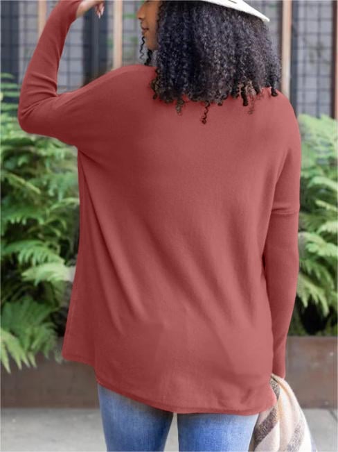 💥LONG SLEEVE THUMBHOLE SWEATER POCKET TUNIC💥