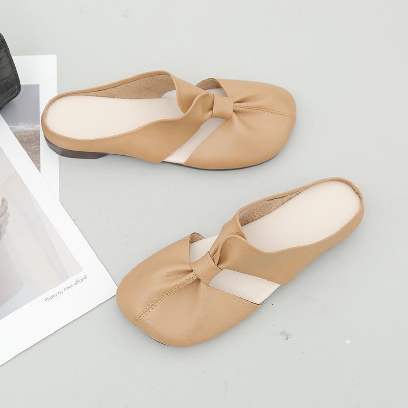 Cut Out Design Flat Mules