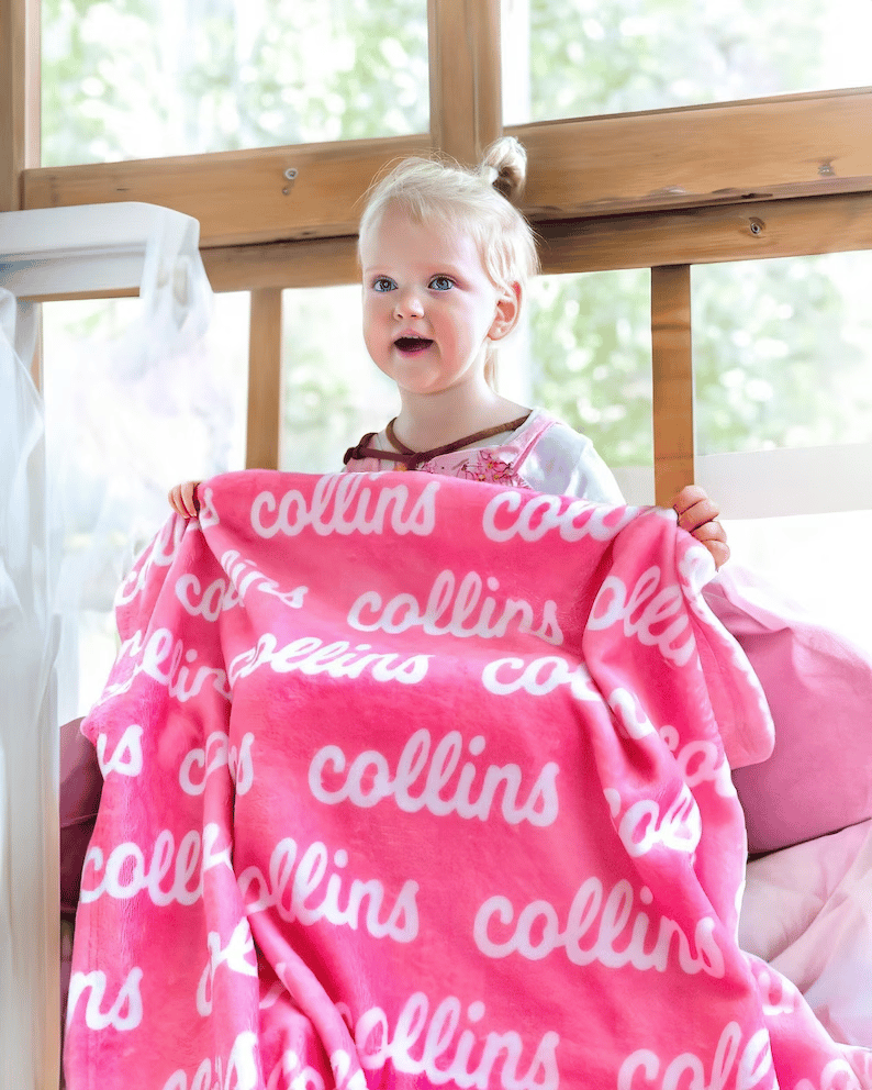 Personalized Super Soft Name Family Blanket