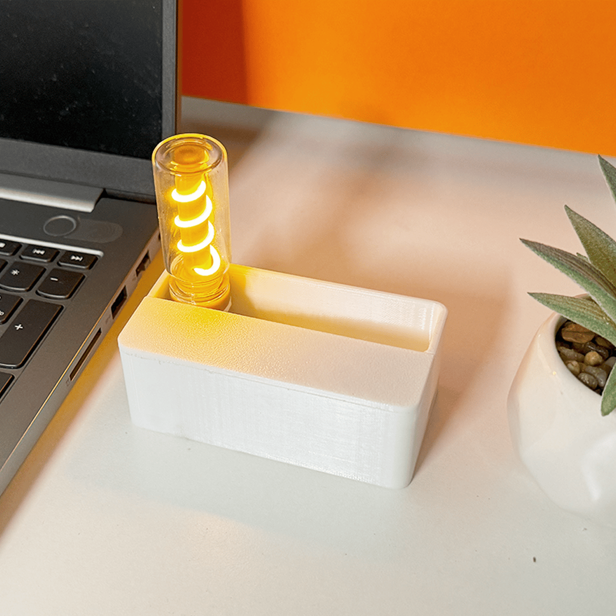 🌟 3D Printed Magnetic Ejection Night Light - Creative Touch-Control Sleep Lamp & Desktop Decoration Gift