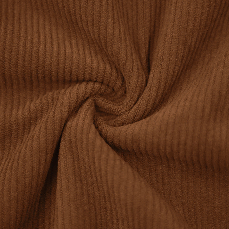 Men's Corduroy Henley Long Sleeve T-Shirt