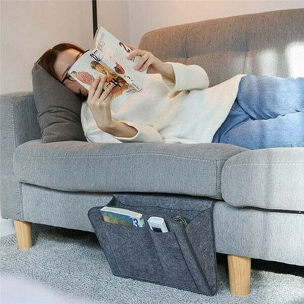 Felt Bedside Locker Sofa Pocket