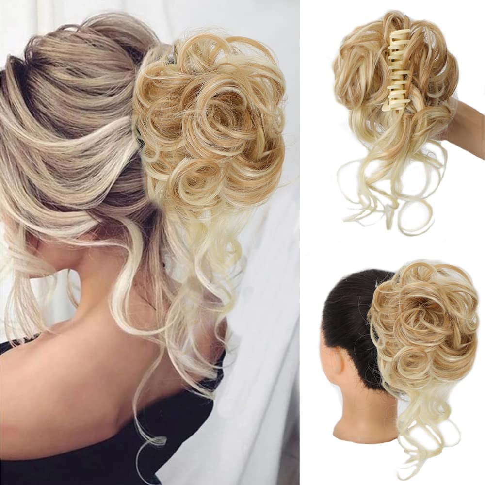 🔥Curly Bun Hair Piece