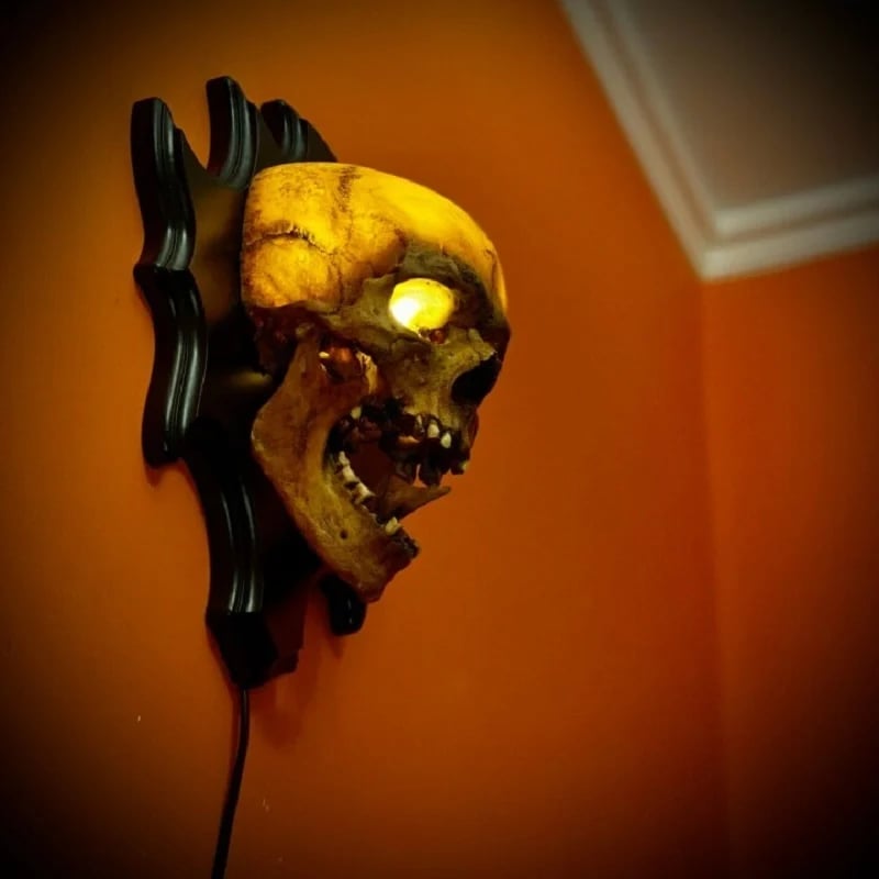 đSkull lampâSinging headânight light