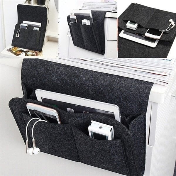 Felt Bedside Locker Sofa Pocket