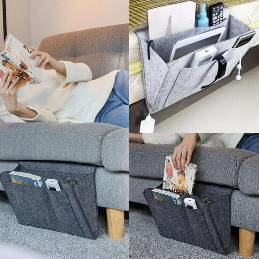 Felt Bedside Locker Sofa Pocket