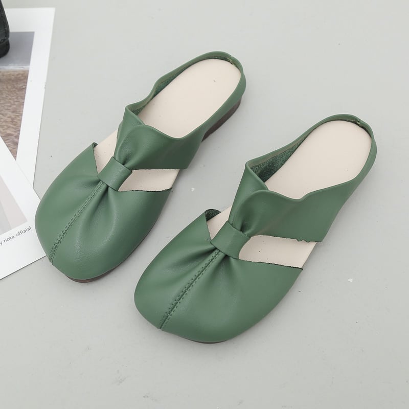 Cut Out Design Flat Mules