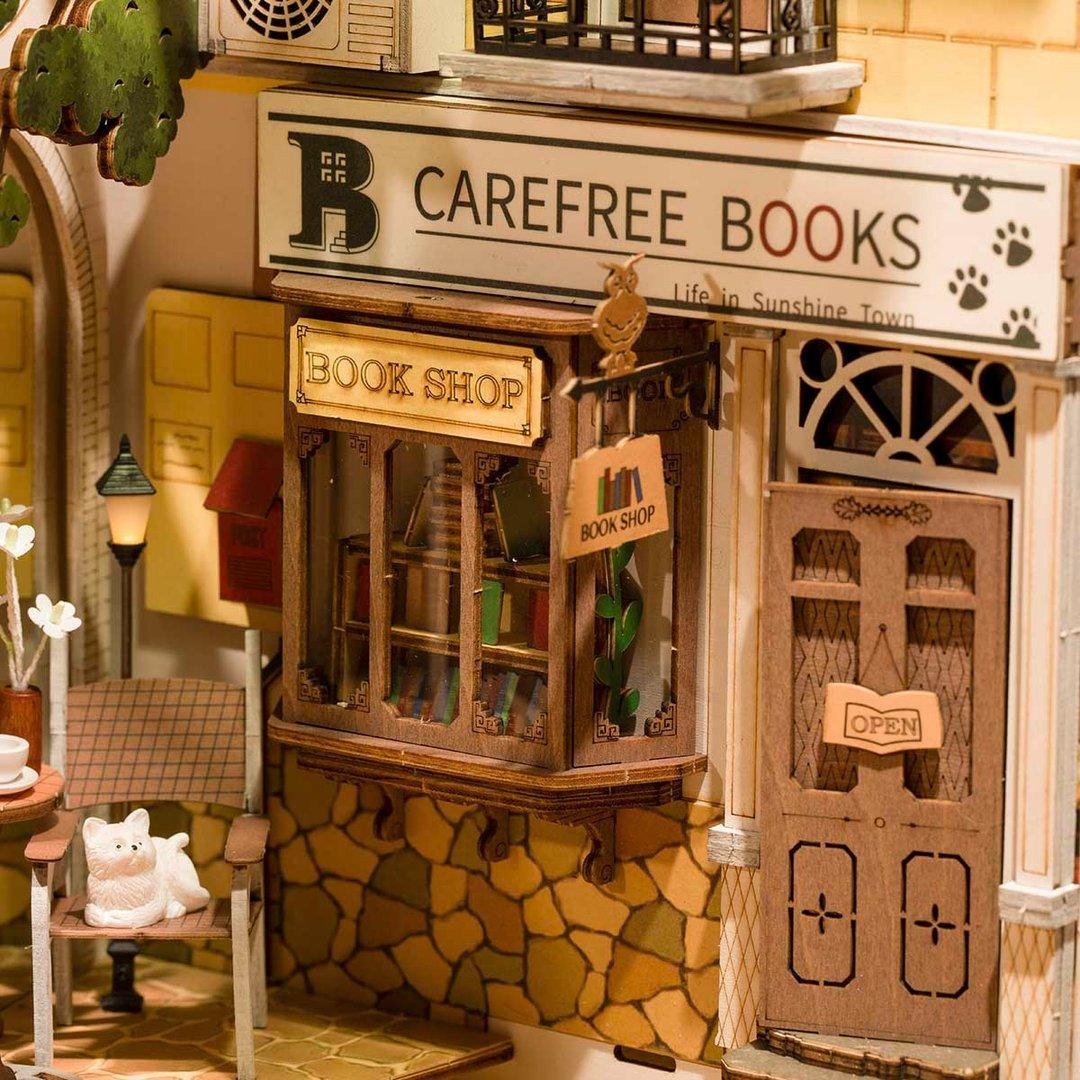 Sunshine Town Miniature Book Nook Shelf Insert