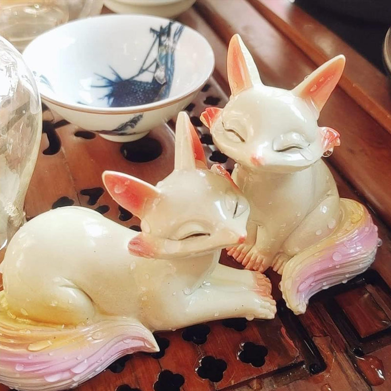 Color Changing Resin Tea Pet Luck Decoration for Tea Table🍵