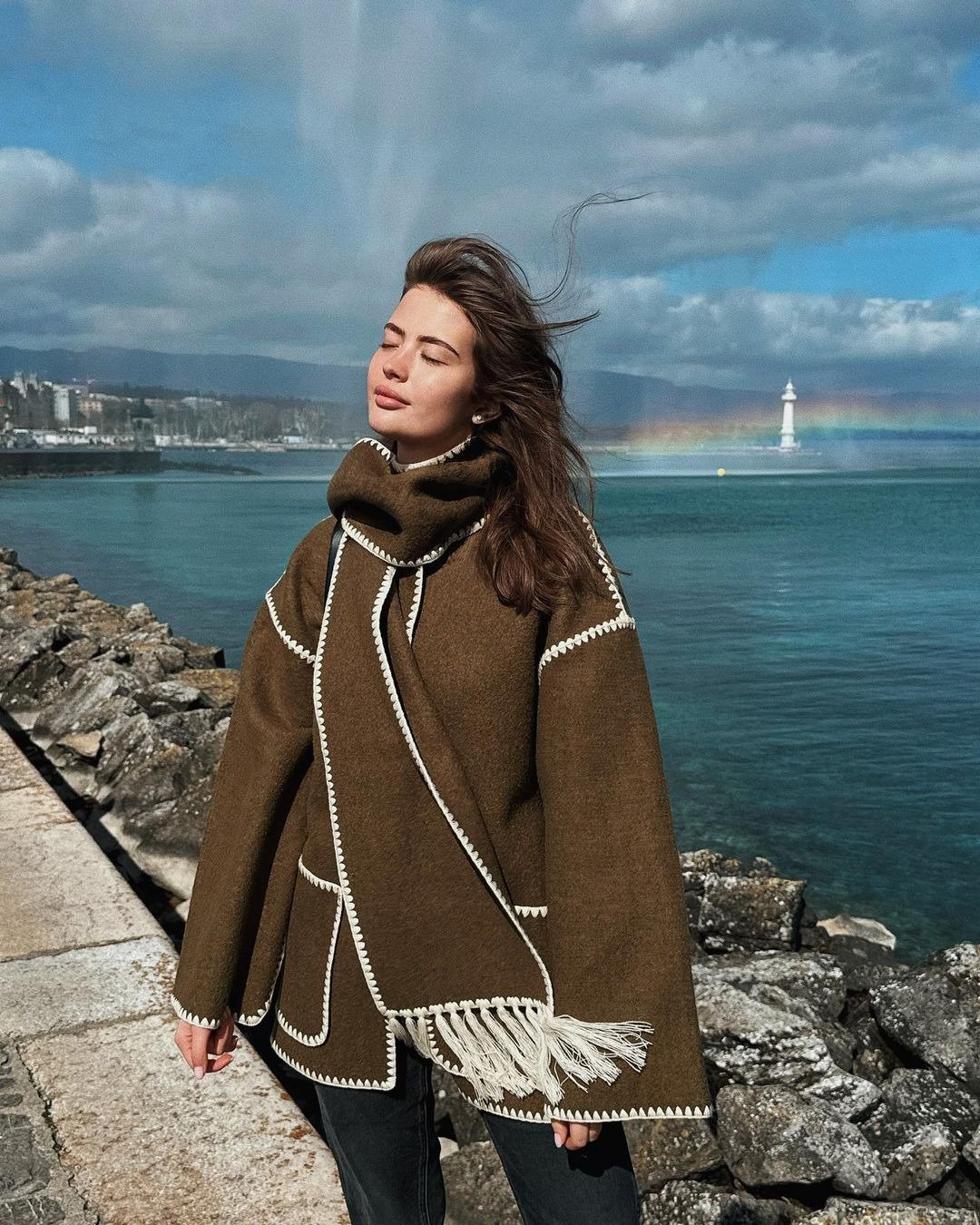 Serene Chica Scarf Coat