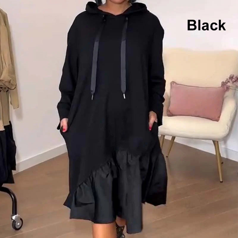 Womenâs Trendy Casual Loose Fit Hooded Dress
