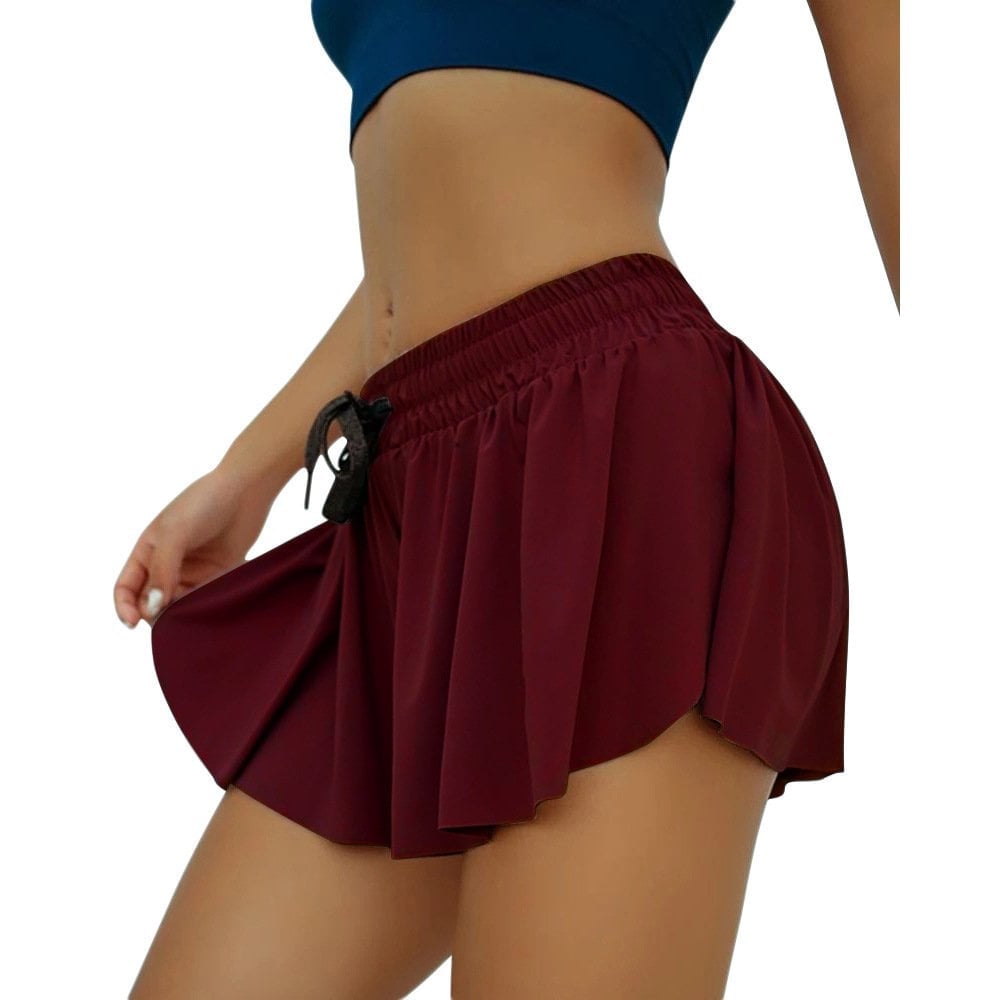 🔥Butterfly Shorts 2 in 1 Flowy Fitness Yoga Shorts for Women