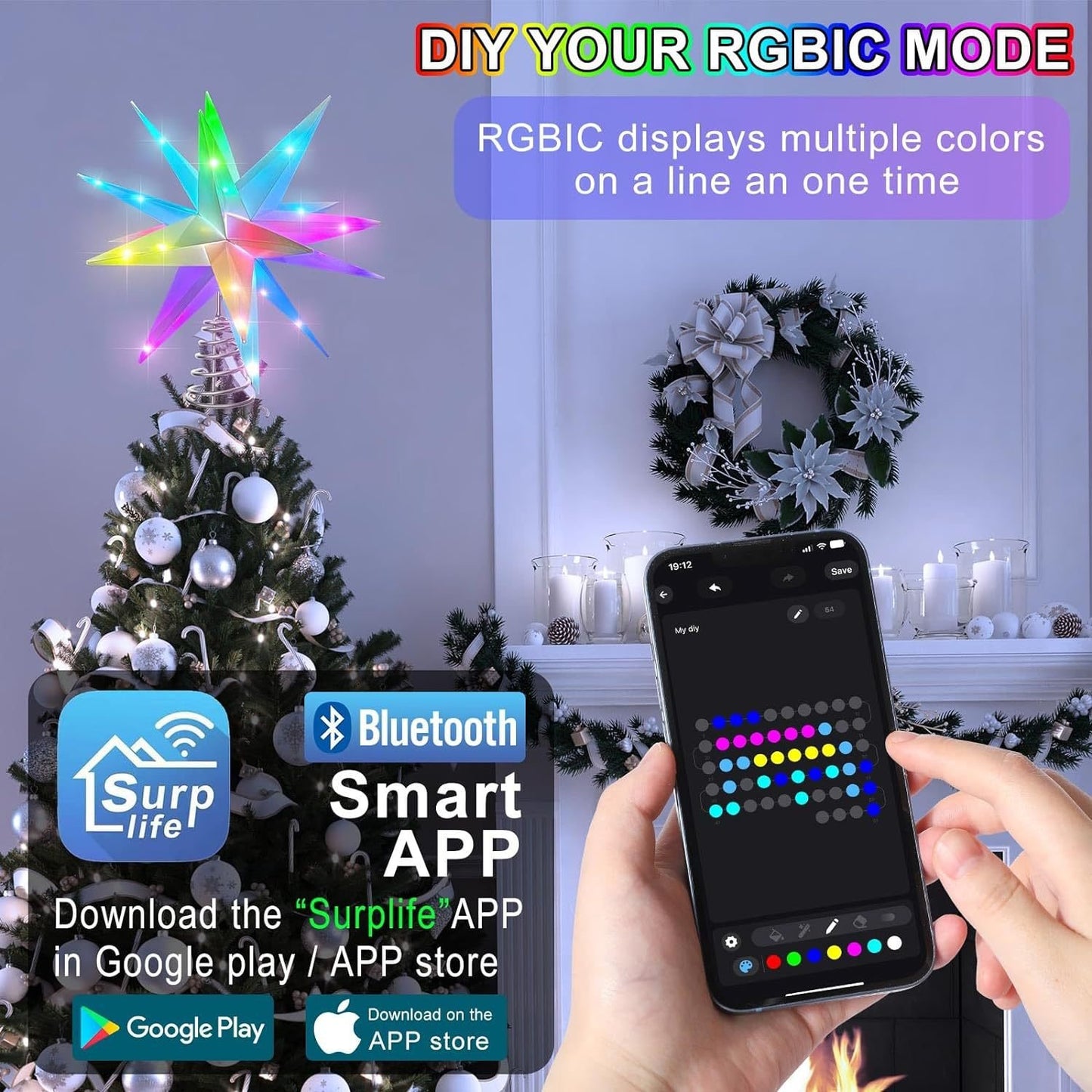 LED Smart Explosion Starlight-Bluetooth Control