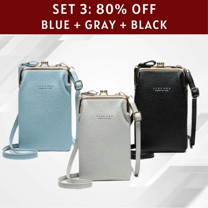 Women Phone Bag Solid Crossbody Bag