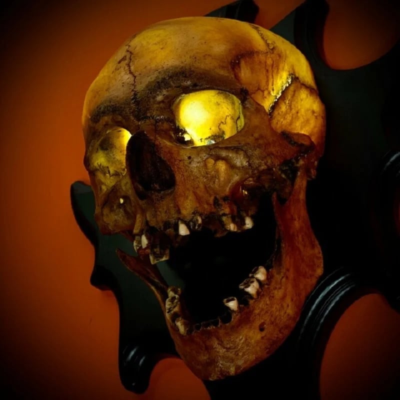 đSkull lampâSinging headânight light