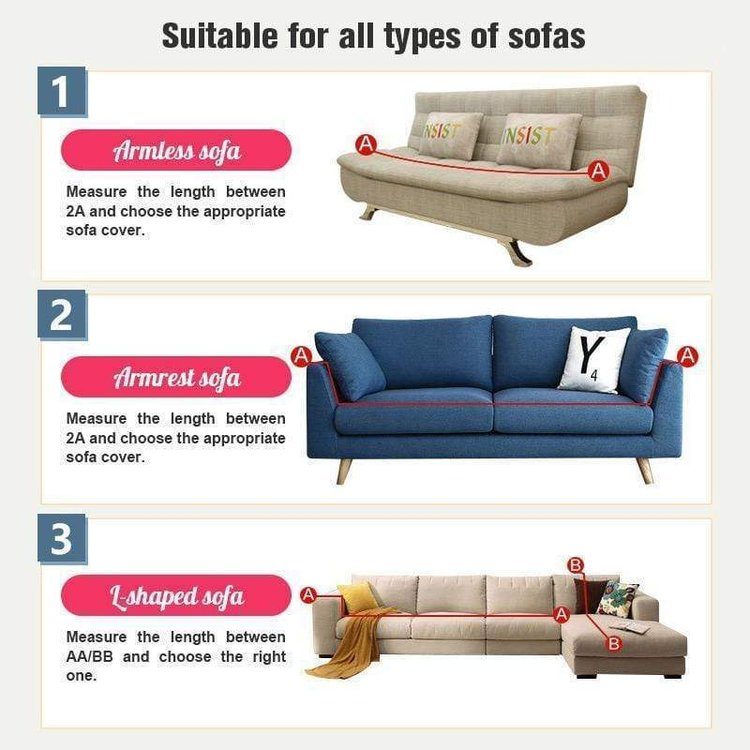 Universal waterproof sofa cover combination
