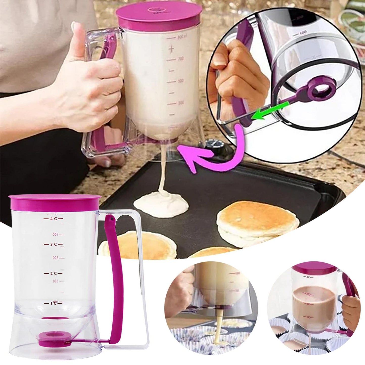 🔥Batter Cupcake Pancake Cake Separator Dispenser Tool