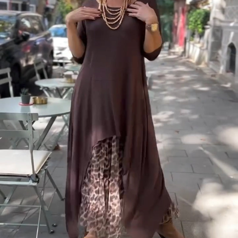 🔥Women's Casual Irregular Hem Long Sleeve Dress💃