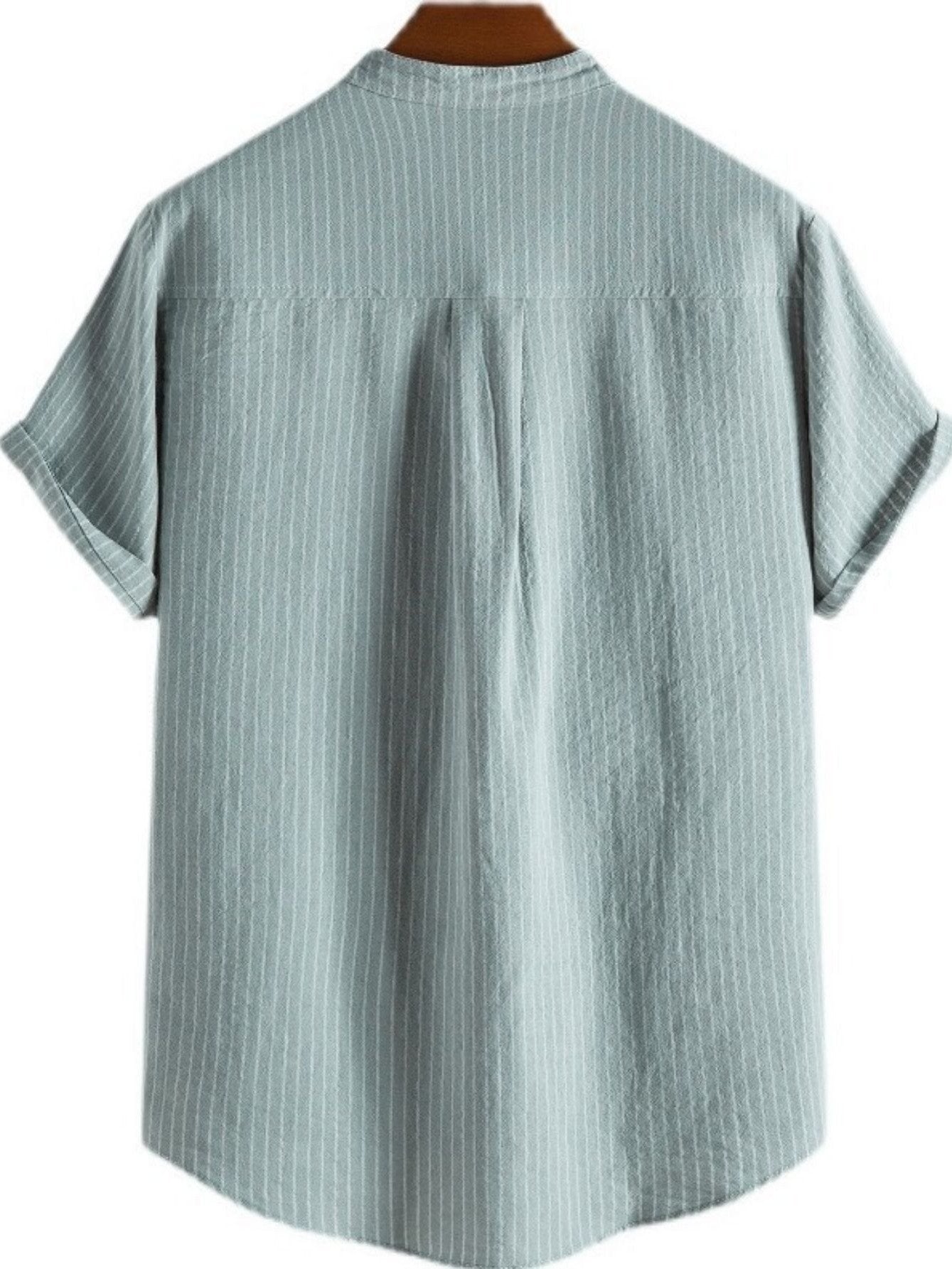🔥 Men's New Striped Linen Short Sleeve Shirt