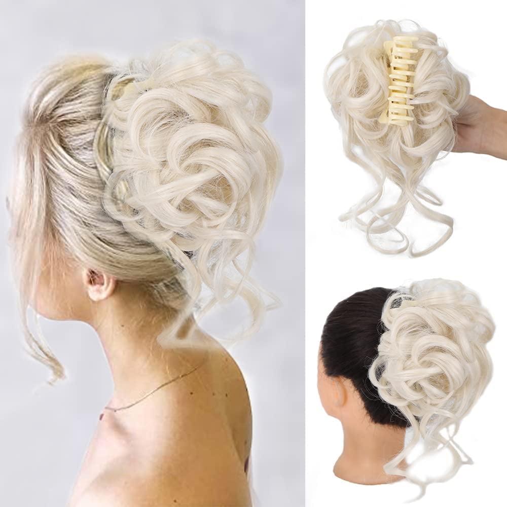 🔥Curly Bun Hair Piece