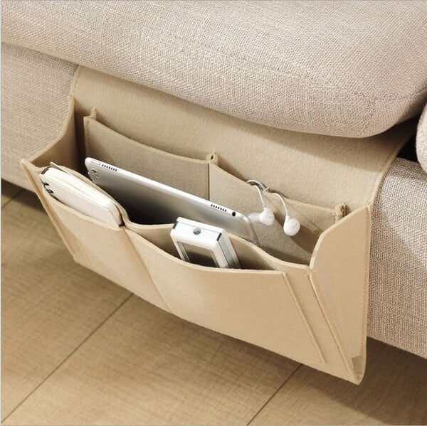 Felt Bedside Locker Sofa Pocket