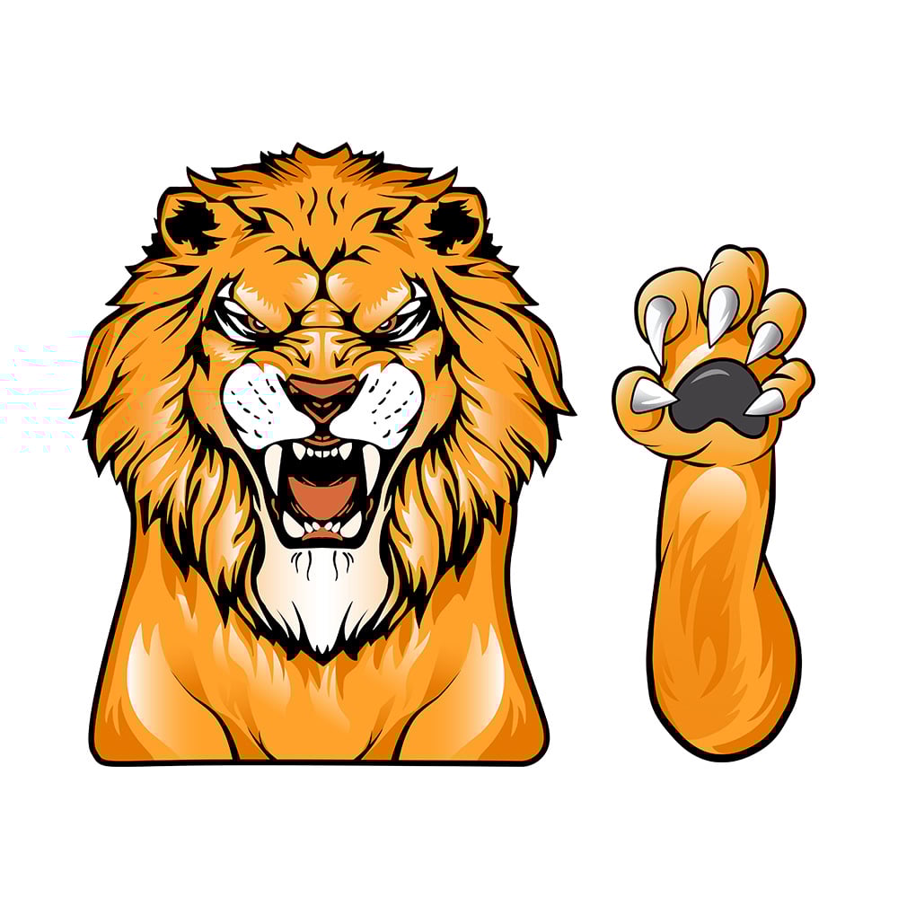 Dogs Waving Car Sticker Wiper