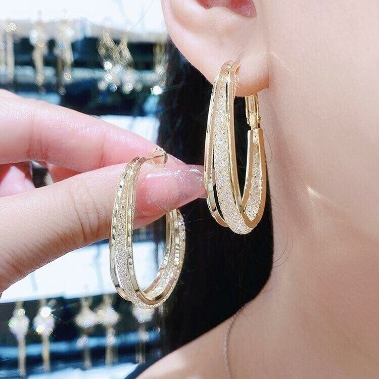 🔥To My Best Friend-Fashion Oval Earrings