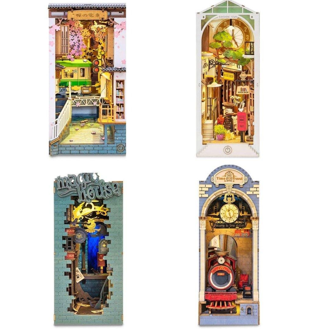 Sunshine Town Miniature Book Nook Shelf Insert