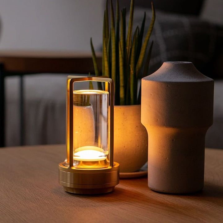 Metal Crystal Table Lamp - Exquisite Dimmable Ambient Lighting