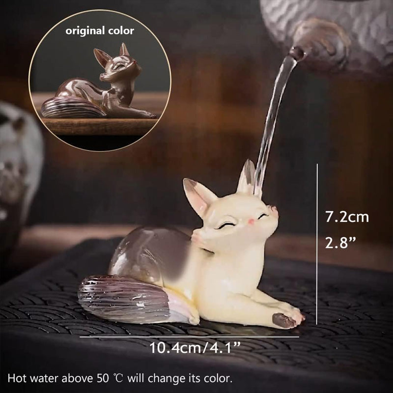 Color Changing Resin Tea Pet Luck Decoration for Tea Table🍵