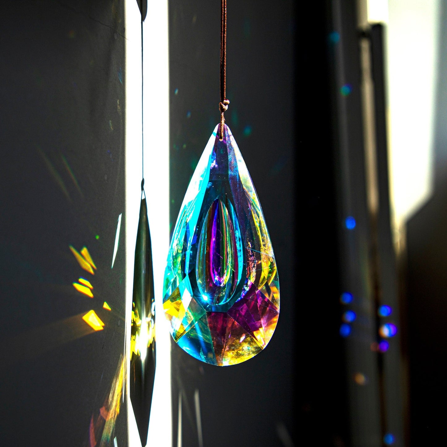 120mm AB-Color Hanging Crystals Prism Suncatcher