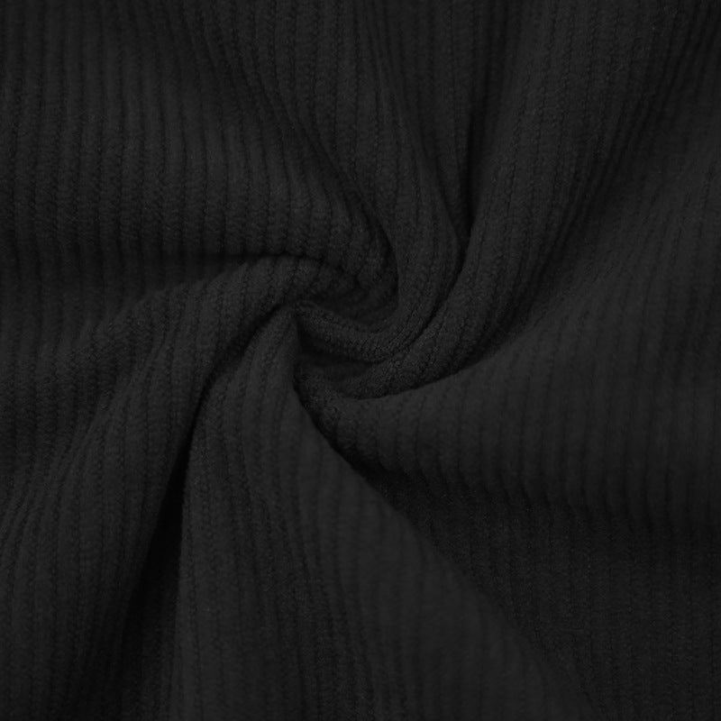 Men's Corduroy Henley Long Sleeve T-Shirt