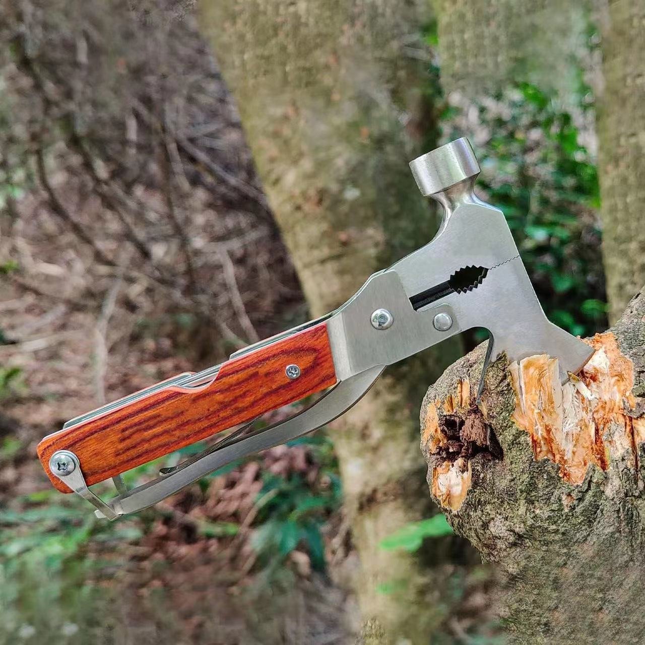 16in-1 Portable Multi-Functional Claw Hammer Tool For Vehicle Household Hiking
