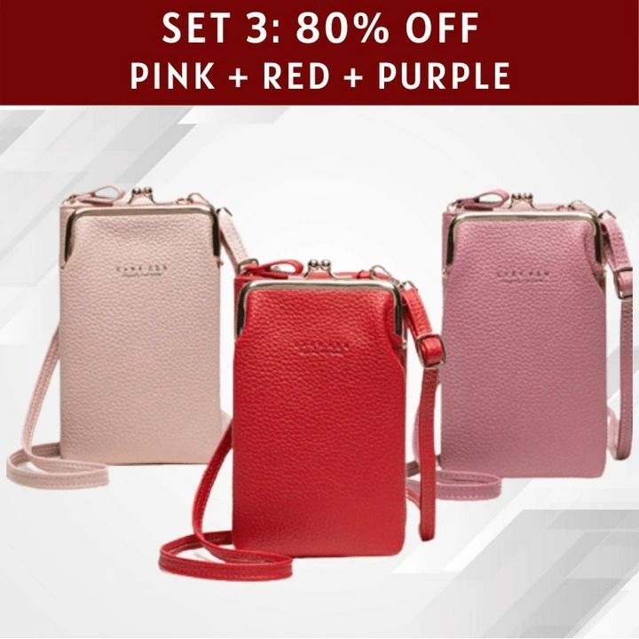 Women Phone Bag Solid Crossbody Bag