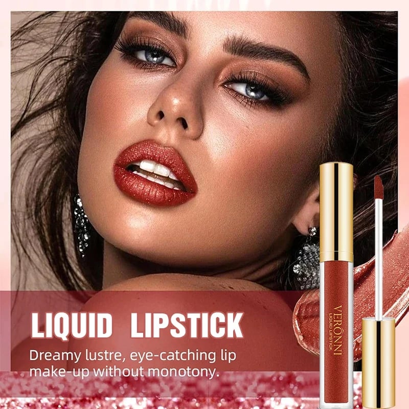 🔥Viral Metallic Liquid Diamond Glitter Lipstick🎁