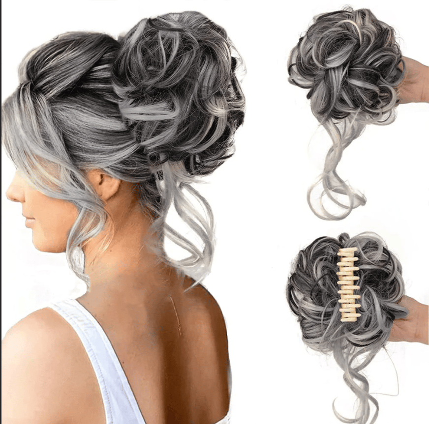 🔥Curly Bun Hair Piece