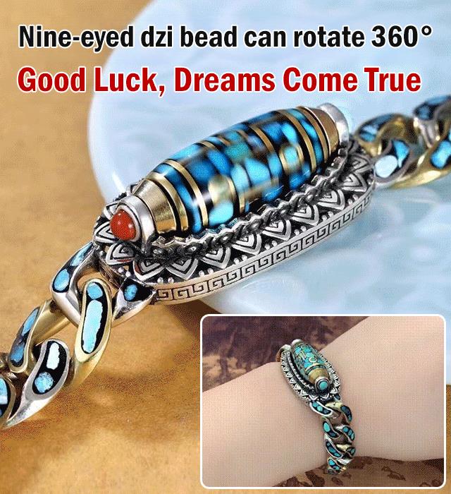 (🎁LAST DAY SALE) Turquoise Nine-Eyed Bead Bracelet