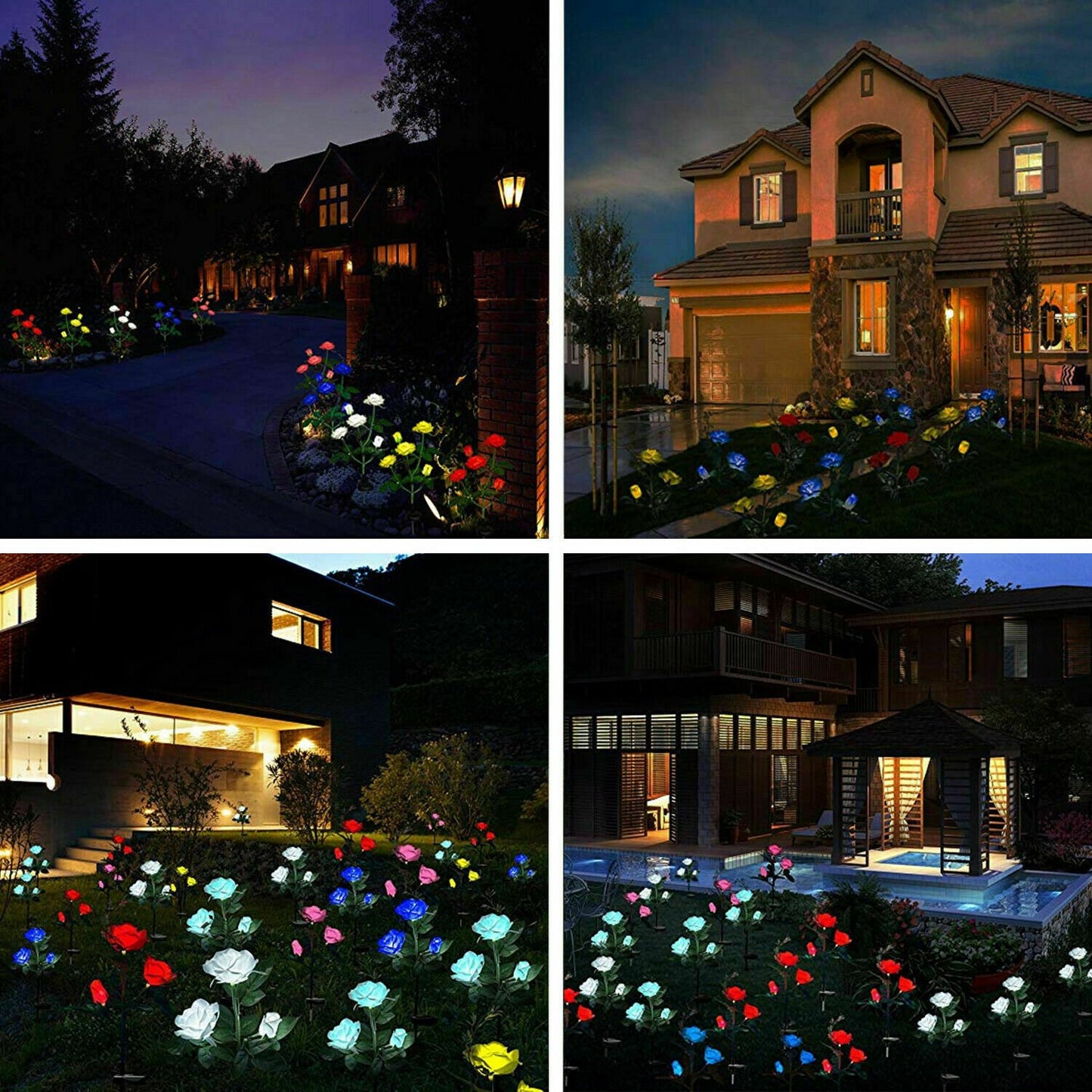 Solar Flower Stake Lights