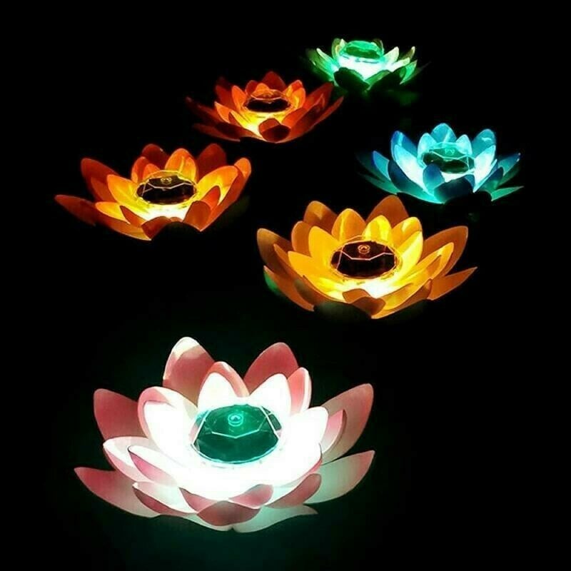 Solar Floating Lotus Flower Light
