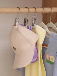 💥2023 Hot Sale💥Anti-rust Clip Space-saving Clothespin Hat Pants Storage Hanging Travel Hook