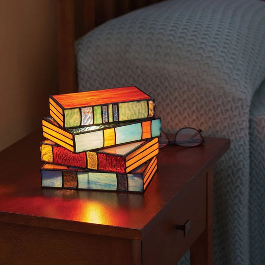 🔥Stained Stacked Books Lamp📚