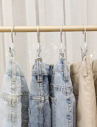 💥2023 Hot Sale💥Anti-rust Clip Space-saving Clothespin Hat Pants Storage Hanging Travel Hook
