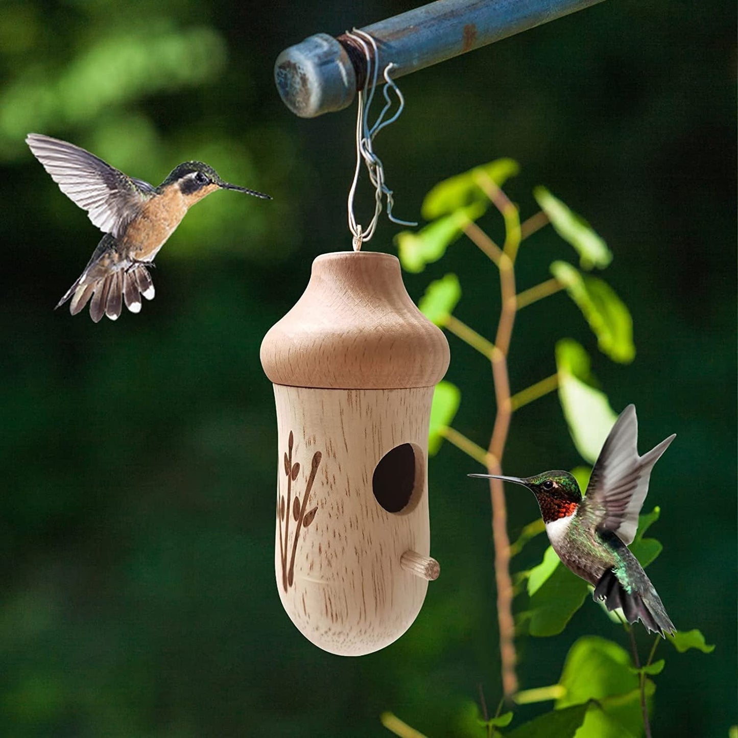 💕Wooden Hummingbird House-Gift for Nature Lovers🔥🔥