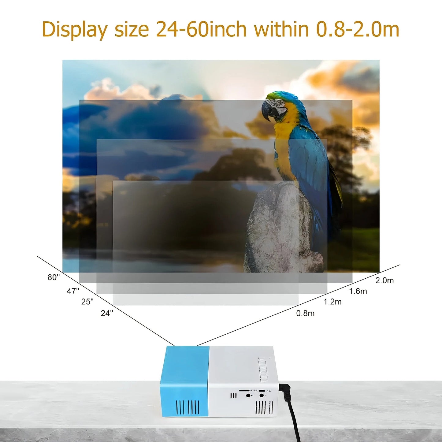 FREE SHIPPING ๐ Portable Mini LED Projector