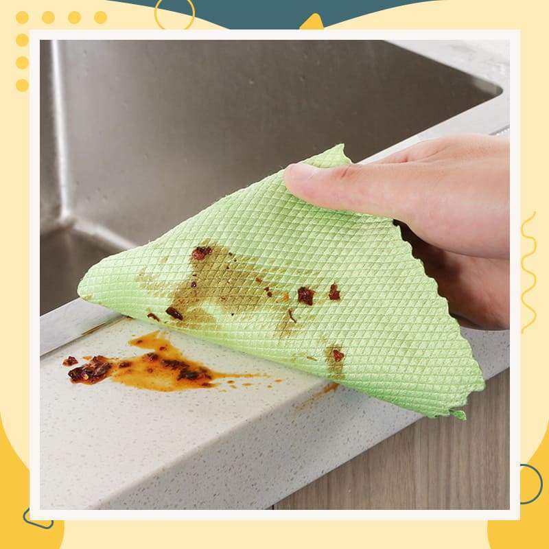 Fish scale rag towel