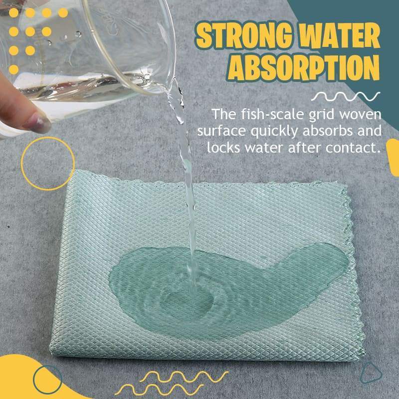 Fish scale rag towel