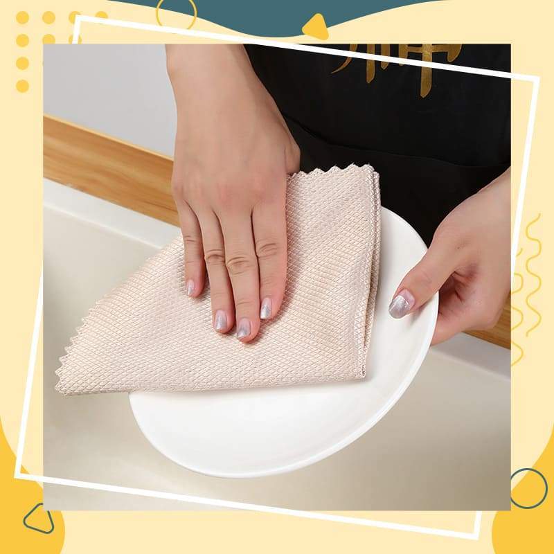 Fish scale rag towel