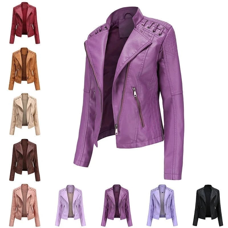 👚Special Sale 49%- Washed Leather Jacket